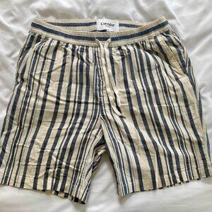 Corridor NYC Men's Striped Lightweight Cotton Shorts